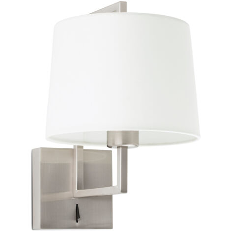 FRAME Aplique de pared níquel mate/blanca 20170-01