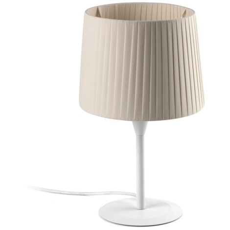 SAMBA Lámpara sobremesa blanca/encintada beige 64310-38 (1/3)