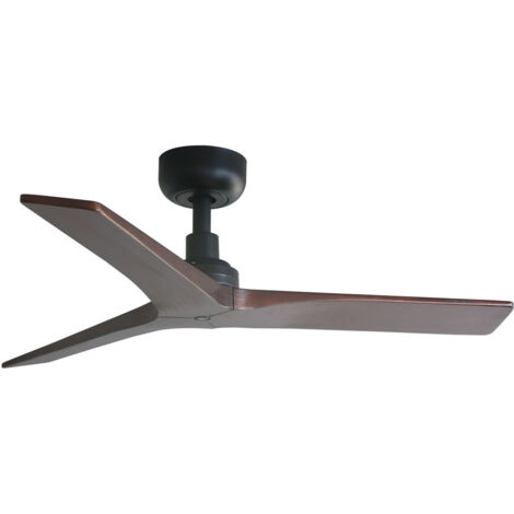 KLIM S Ventilador negro/nogal