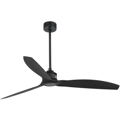 JUST FAN Ventilador de techo negro mate sin luz 32100