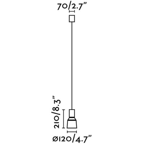 KOMBO Lámpara colgante gris Ø120 1L 68591-1L (1/5)