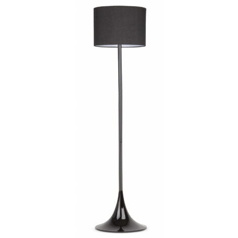 BLACK Lámpara de pie negra