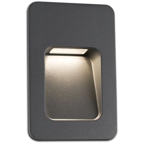 NASE Empotrable de pared gris oscuro 70399