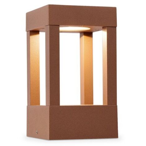 Faro AGRA Pedestal Exterior 20cm Marrón Claro 2700K IP55 (1/3)