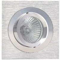 Foco de techo cuadrado Comfort – Mantra – Empotrable de techo downlight  GU10, 9.2 cm