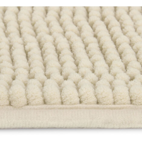 Beautissu Badematte Badezimmerteppich BeauMare WR rutschfest 80x50cm	Natur