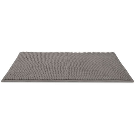 Beautissu Badematte Badezimmerteppich BeauMare WR rutschfest 120x70cm	Anthrazit