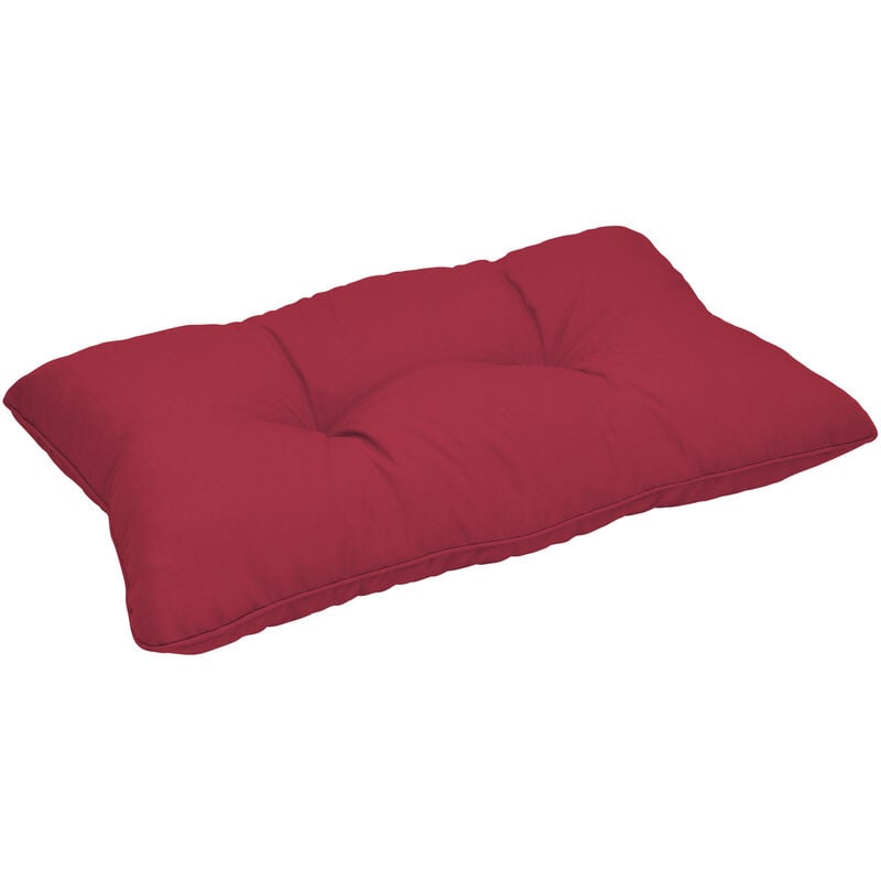 Beautissu Coussin Flair NL 100x50x8cm - Rouge - Coussin dossier