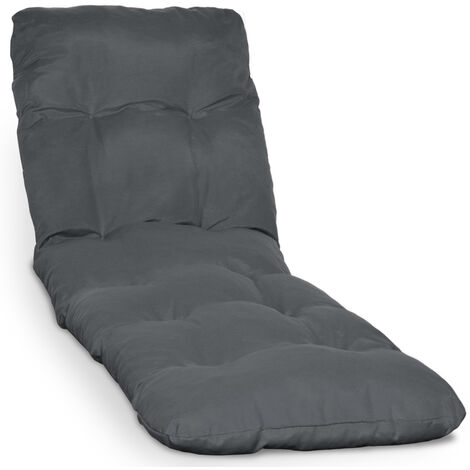 Beautissu – Coussin bain de soleil 190x60x8 cm – Tissu 100% polyester – Garnissage mousse polyuréthane – Résistance UV 5 – Fixation par sangles