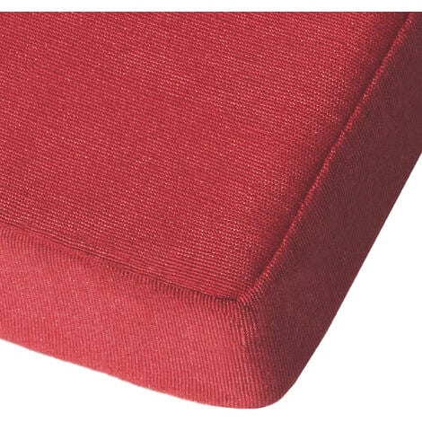 Beautissu Matelas Coussin Pour Bain De Soleil Loftlux Dc Rouge X X Cm