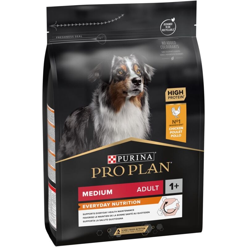 Croquettes Pro Plan Médium Adulte Everyday Nutrition : 3 kg