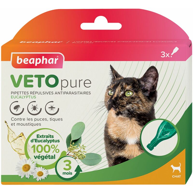 Pipettes insectifuges VETOpure Beaphar : Chat