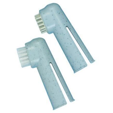 Lot de 2 brosses à dents-doigtiers