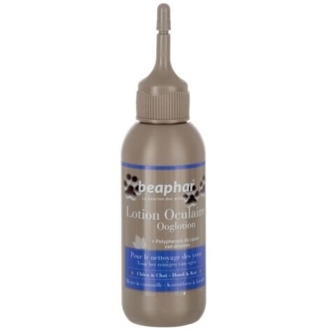 Lotion nettoyante oculaires pour chien et chat Désignation : Lait nettoyant oculaires Conditionnement : 125 ml Beaphar 451071 (1/2)