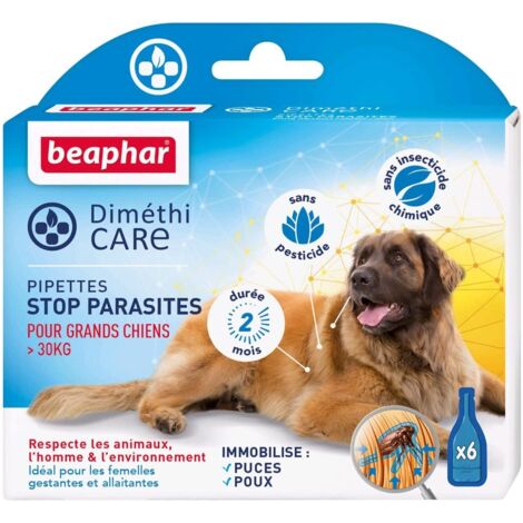 Pipettes Diméthicare Stop parasites : grand chien (1/3)