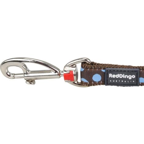 Laisse confort Red Dingo Fantaisie marron à pois bleu Taille : T3