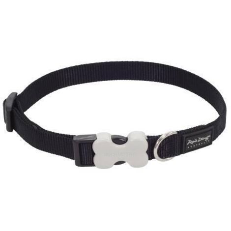 Collier chien réglable Red Dingo Basic noir Taille : T3