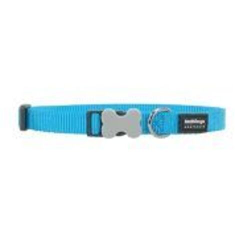 Collier chien réglable Red Dingo Basic Turquoise Taille : T1
