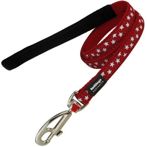 Laisse Red Dingo Fantaisie rouge motifs étoiles Taille : T3