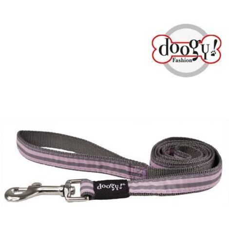 Laisse nylon fantaisie Doogy rose marin Taille : T2 (1/5)