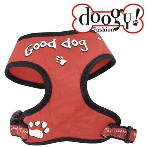 Harnais T-shirt chien Relax rouge "Good Dog" Taille : XS