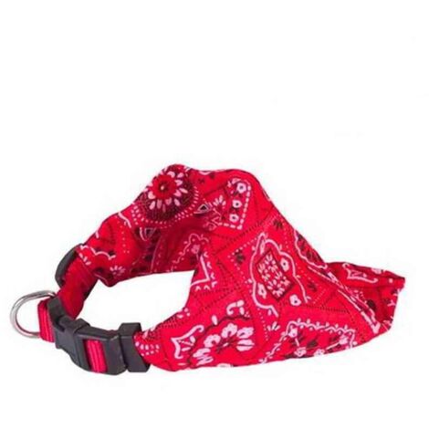 Collier chien bandana star rouge Taille : T2