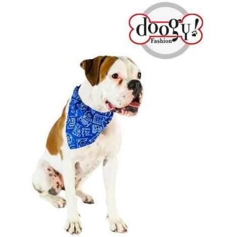 Collier chien bandana star bleu Taille : T2