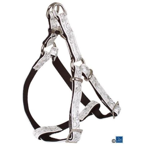 Harnais chien réglable Envy Forever blanc Taille : T1