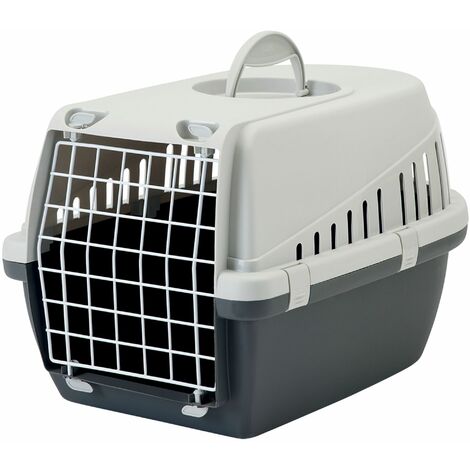 Cage de transport Trotters grise Taille : S