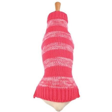 Pull Echarpe fantaisie pour chien 2 en 1 Rose Taille : T40