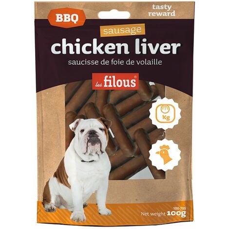 Saucisse de foie de volaille pour Chien