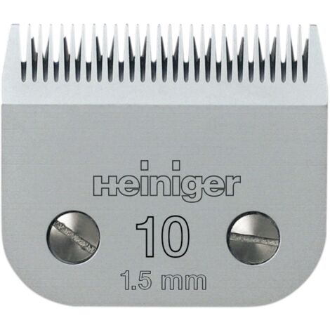 Tête de coupe N°10 Saphir Heiniger – Compatible tondeuses clip system – Hauteur de coupe 1,5 mm – Acier haute qualité pour durabilité – Ukal