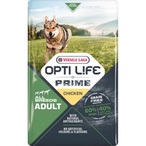 Croquettes Opti Life Prime chien Poulet : 12.5 KG