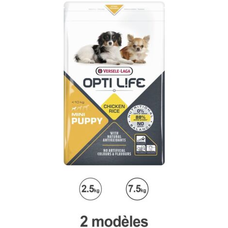 Croquettes Opti Life chiot mini Poulet : 2.5kg (1/4)