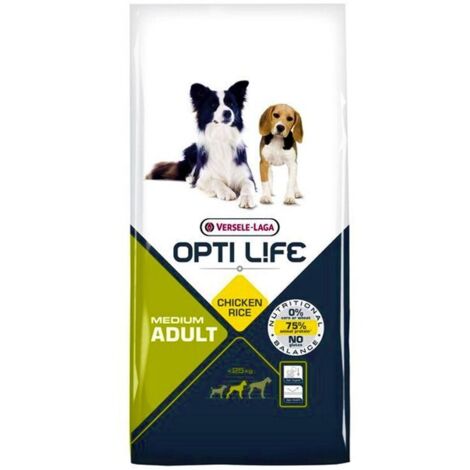 Croquettes Opti Life chien medium Poulet : 12.5 kg