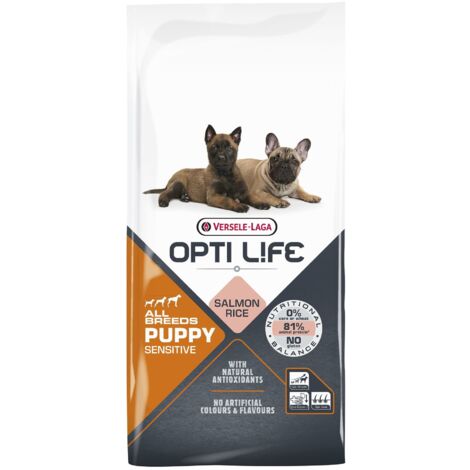 Croquettes Opti Life chiot sensible Saumon : 12.5kg