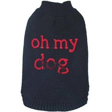 Pull Fantaisie chien Noir Oh My Dog Taille : T30 (1/2)