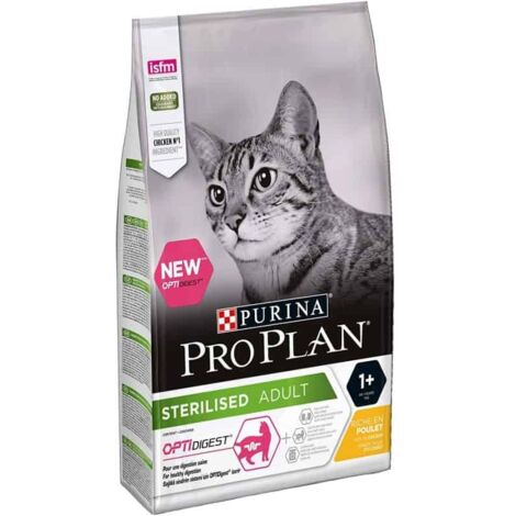 Croquettes Pro Plan OPTIDIGEST Chat Sterilisé Poulet : 3 kg