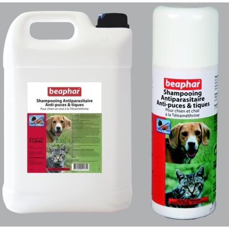 Shampoing antiparasitaire à la Tétraméthrine Désignation : Shampooing antiparasitaire  Conditionnement : 200 ml Beaphar 451022