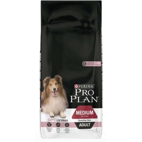 Croquettes pour chien adulte medium sensitive skin au saumon 14 kg – Formule pour peau sensible – Protéines de saumon de haute qualité – Purina