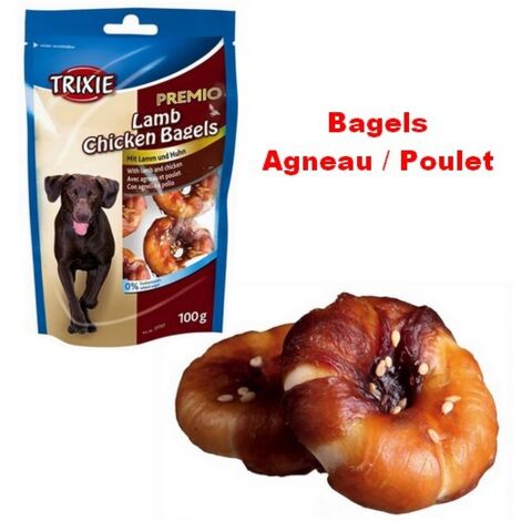 Friandises Bagels Agneau / Poulet Désignation : friandises Bagel  Conditionnement : 100 g Trixie 31707