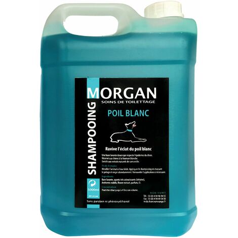 Shampoing poil blanc Morgan : 5L