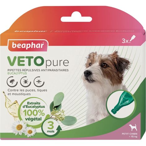 Pipettes insectifuges VETOpure Beaphar : Petit chien