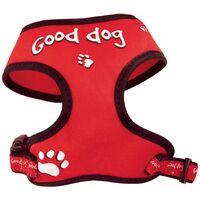 Harnais T-shirt chien Relax rouge "Good Dog" Taille : S