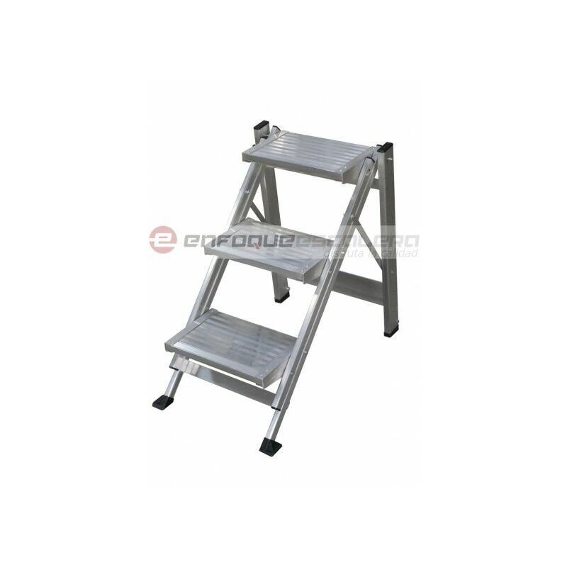 Taburete-escalera Industrial De Aluminio Plegable 3 Peldaños Sin Barandilla  Serie K-fold con Ofertas en Carrefour