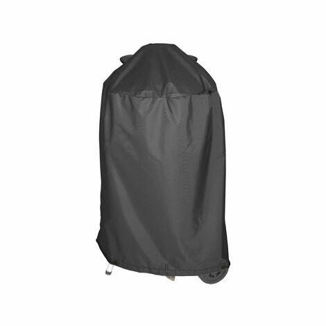 Housse de barbecue ronde polyester noir 70x80 cm (1/3)
