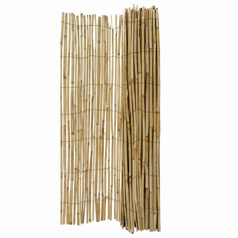 Canisse Bambou Naturel Perche 1 X 5 Metres Marron