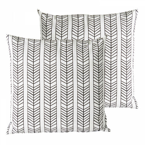 Lot de 2 coussins carrés polyester tembu 45x45x8 cm (1/3)