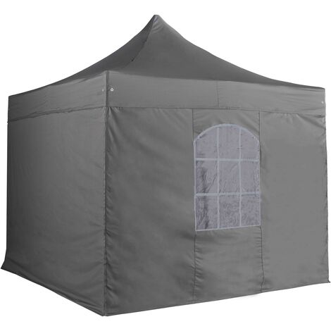 Mur fenêtre pour tente pliante pro 50mm en 3m gris (1/4)