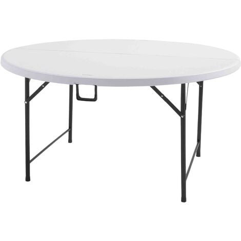 Nappe noire élastique pour table pliante de 8 places